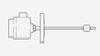 LFS301: Flanged Level Float Switch - 1 Float