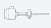 RHA120: RTD Sensor with Solid Drilled DIN 11851 Hygienic Thermowell