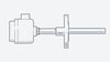 RFA210: RTD Sensor with Solid Drilled Flanged Thermowell & Coating