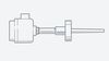 RHA130: RTD Sensor with Solid Drilled IDF / ISS Hygienic Thermowell