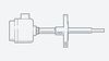 RFA401: RTD Sensor with Solid Drilled Stepped Flanged Thermowell
