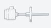 TFA101: Thermocouple Sensor with Solid Drilled Flanged Thermowell