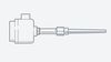TTA101: Thermocouple Sensor with Solid Drilled Threaded Thermowell