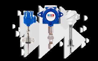 A range of RTDs with thermowells.