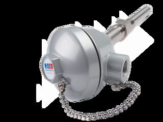 Thermocouple with connection head.