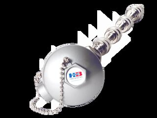 A threaded level float switch.