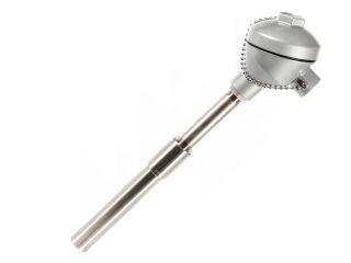 A thermocouple with a weld-in thermowell.