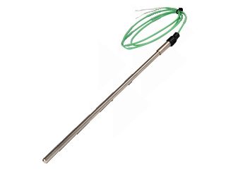 A thermowell with a cable.