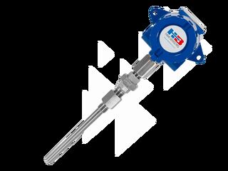An RTD with a threaded thermowell.